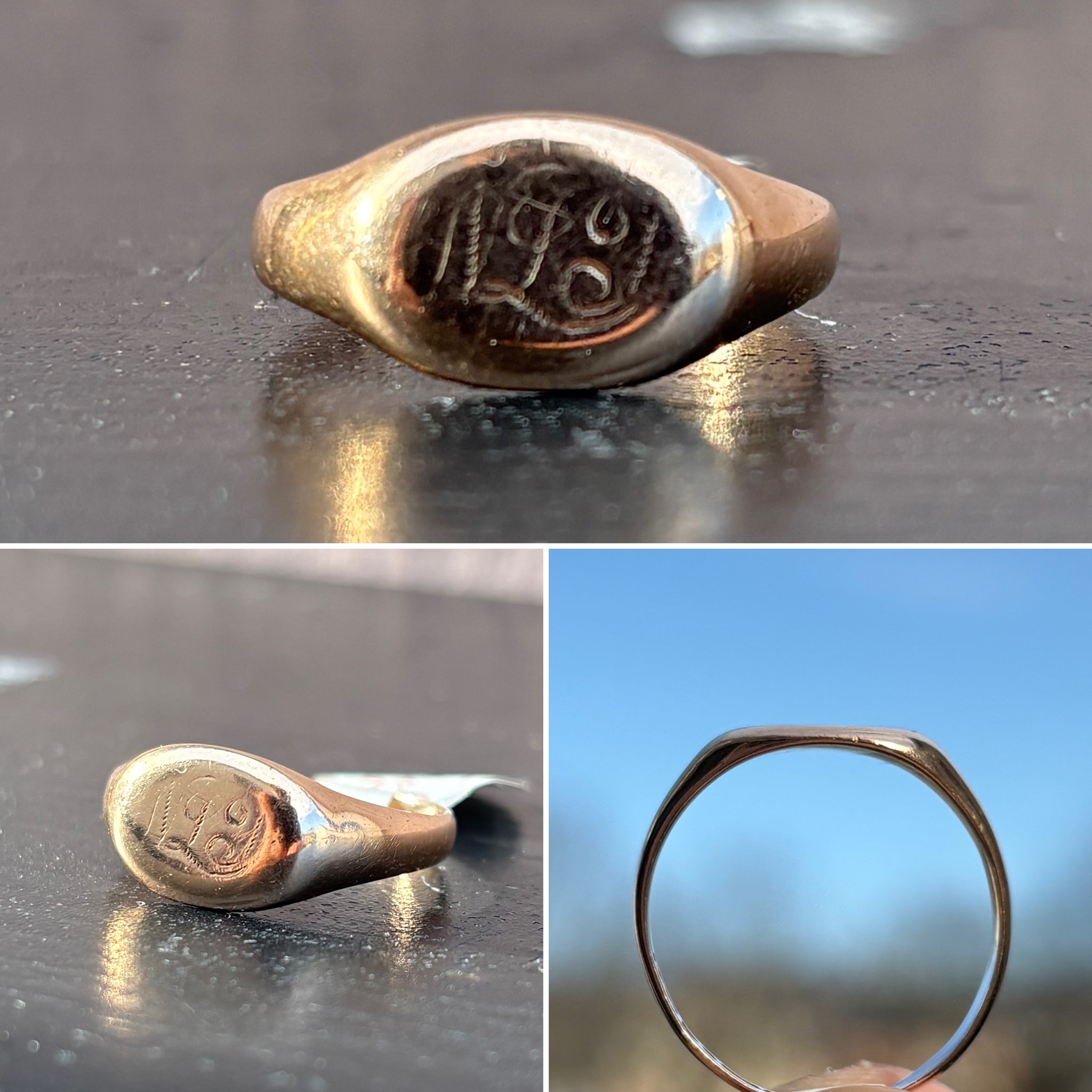 Vintage Gold Signet Ring