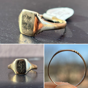 Vintage Gold Signet Ring