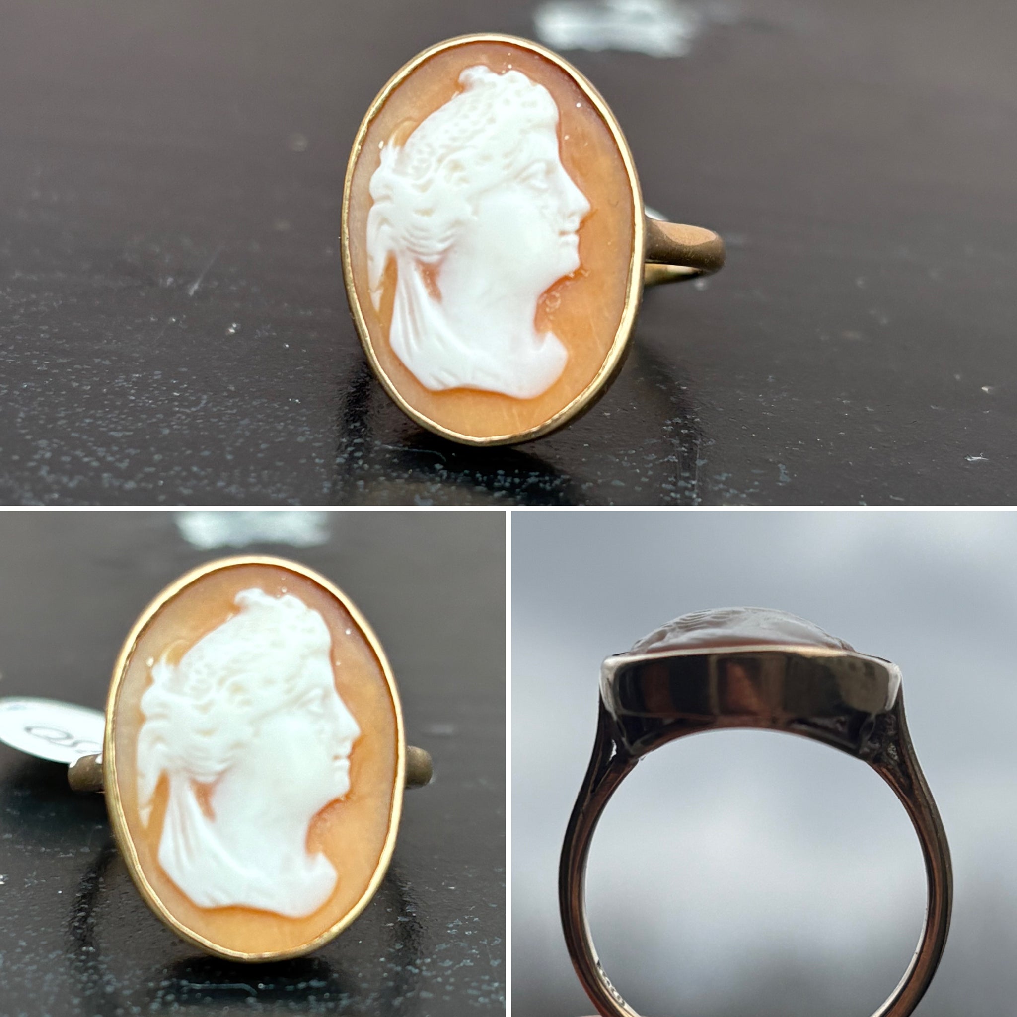 Yellow Gold Cameo Ring