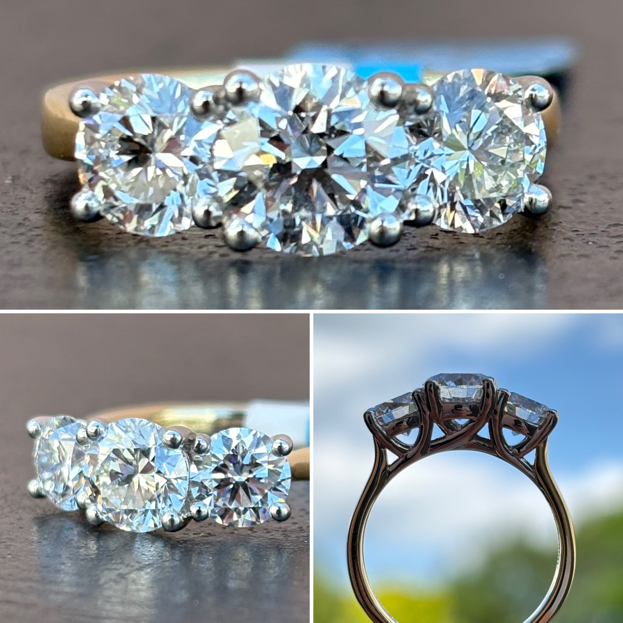 Diamond 3 Stone Ring