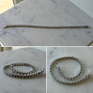 White Gold Tennis Bracelet