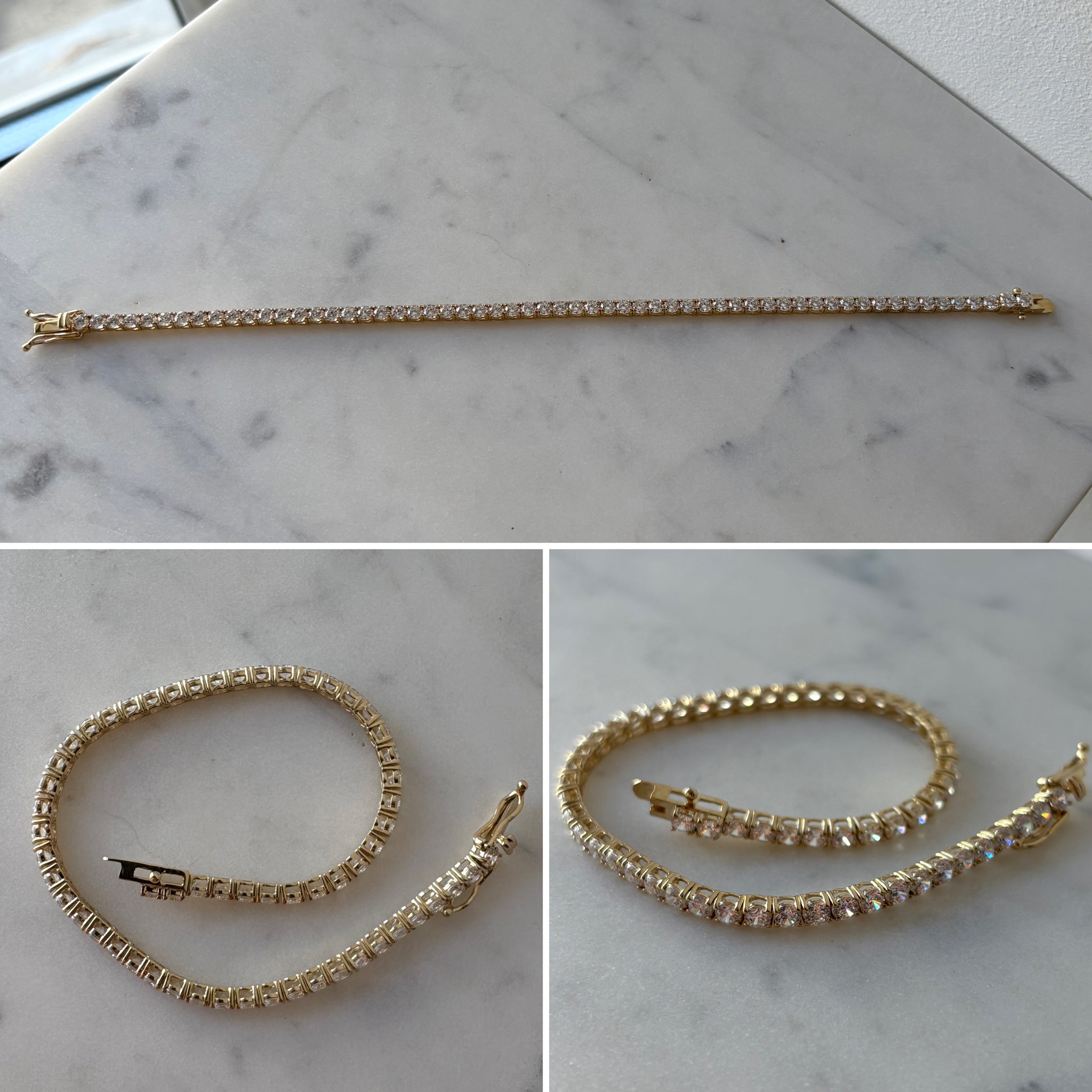 Gold Tennis Bracelet
