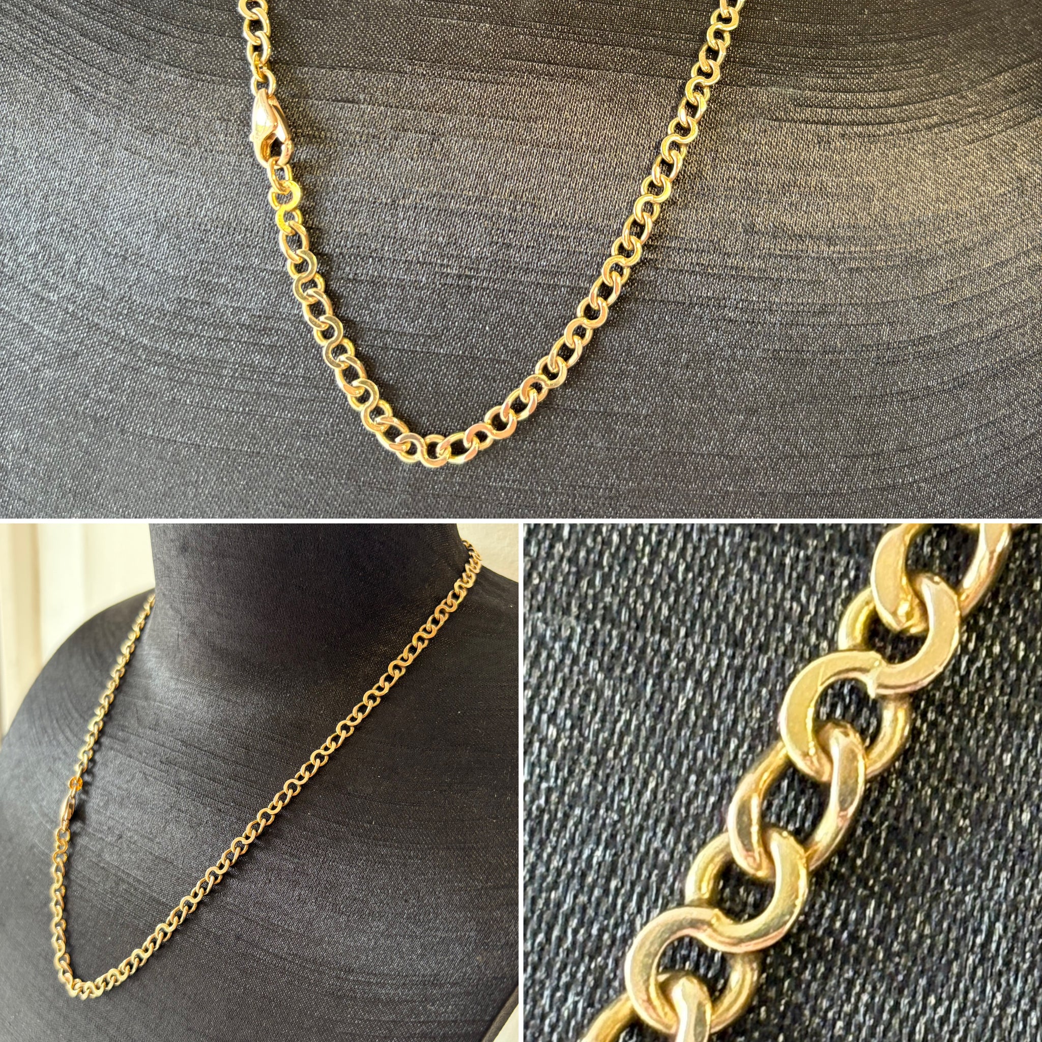 Gold Circular link Chain
