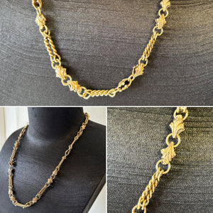 Gold Floral Link Chain