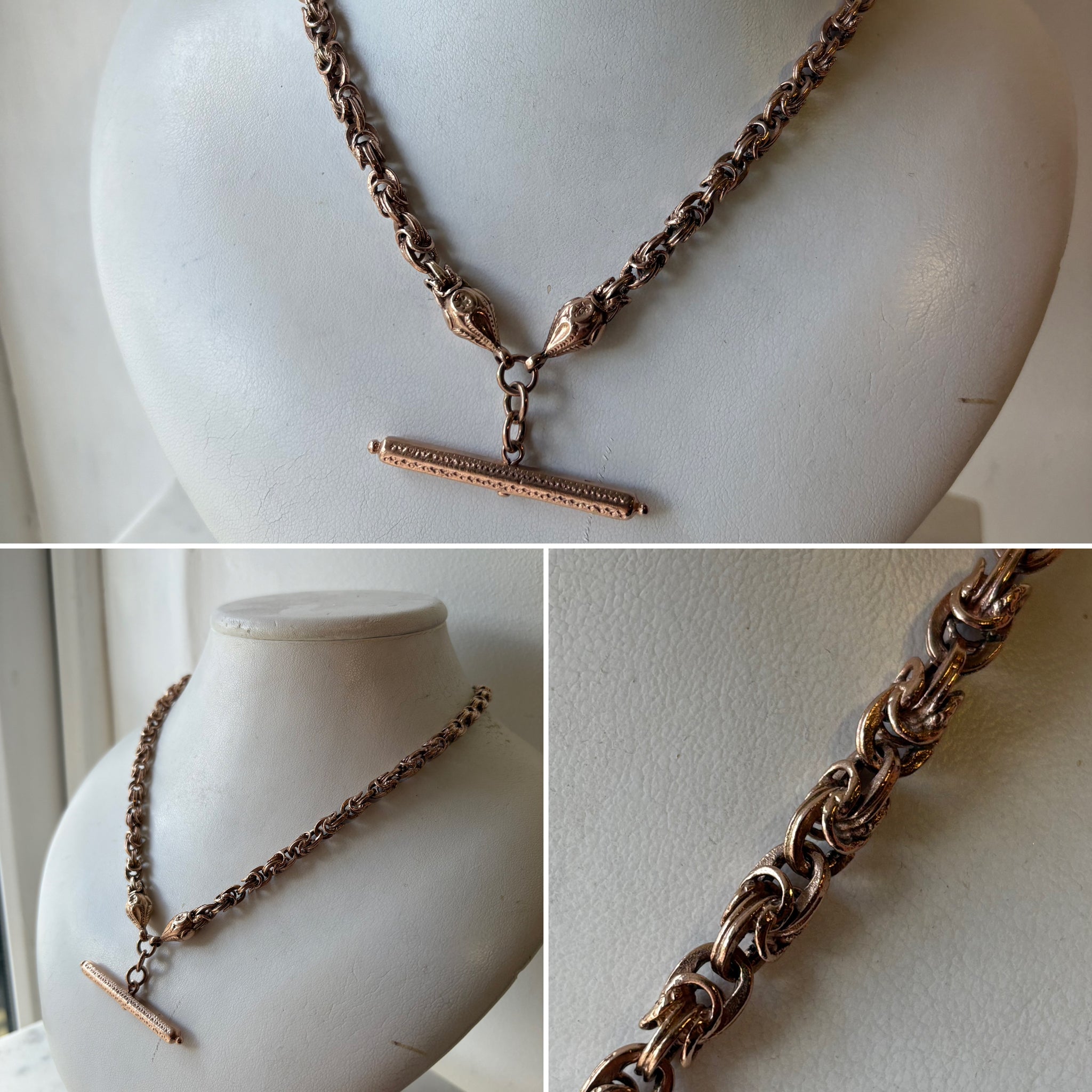 Victorian Rose Gold Albert Chain