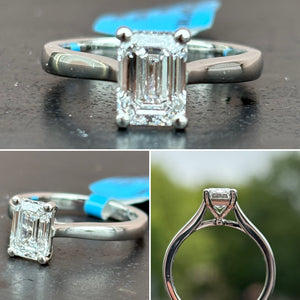 Emerald Cut Diamond Ring