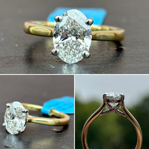 Oval Cut Diamond Ring