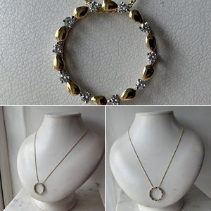 Gold and Diamond Necklace