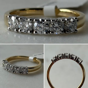 5 Stone 0.90 ct