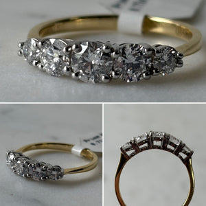 5 Stone 1.37 ct