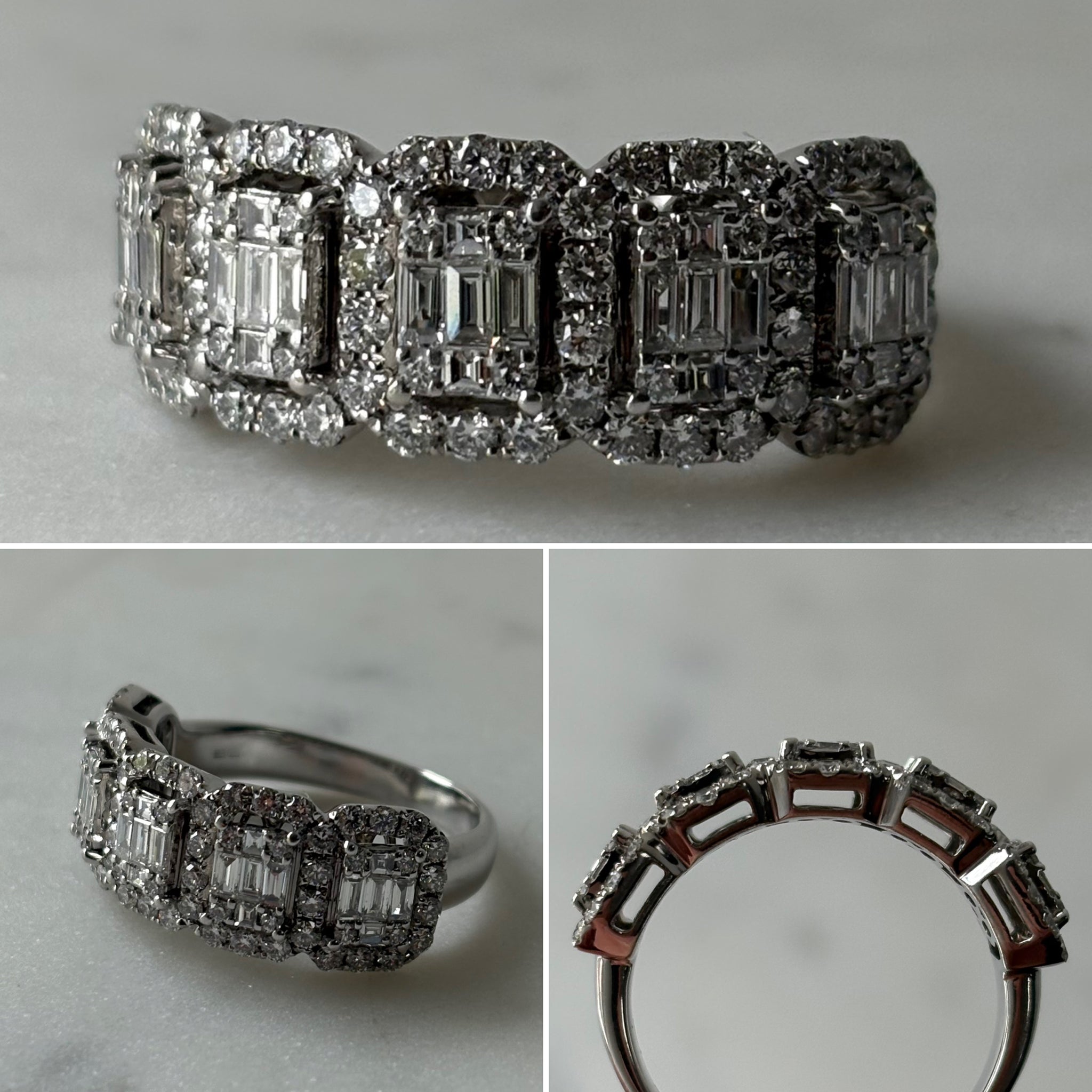 5 Stone Emerald Cut Ring