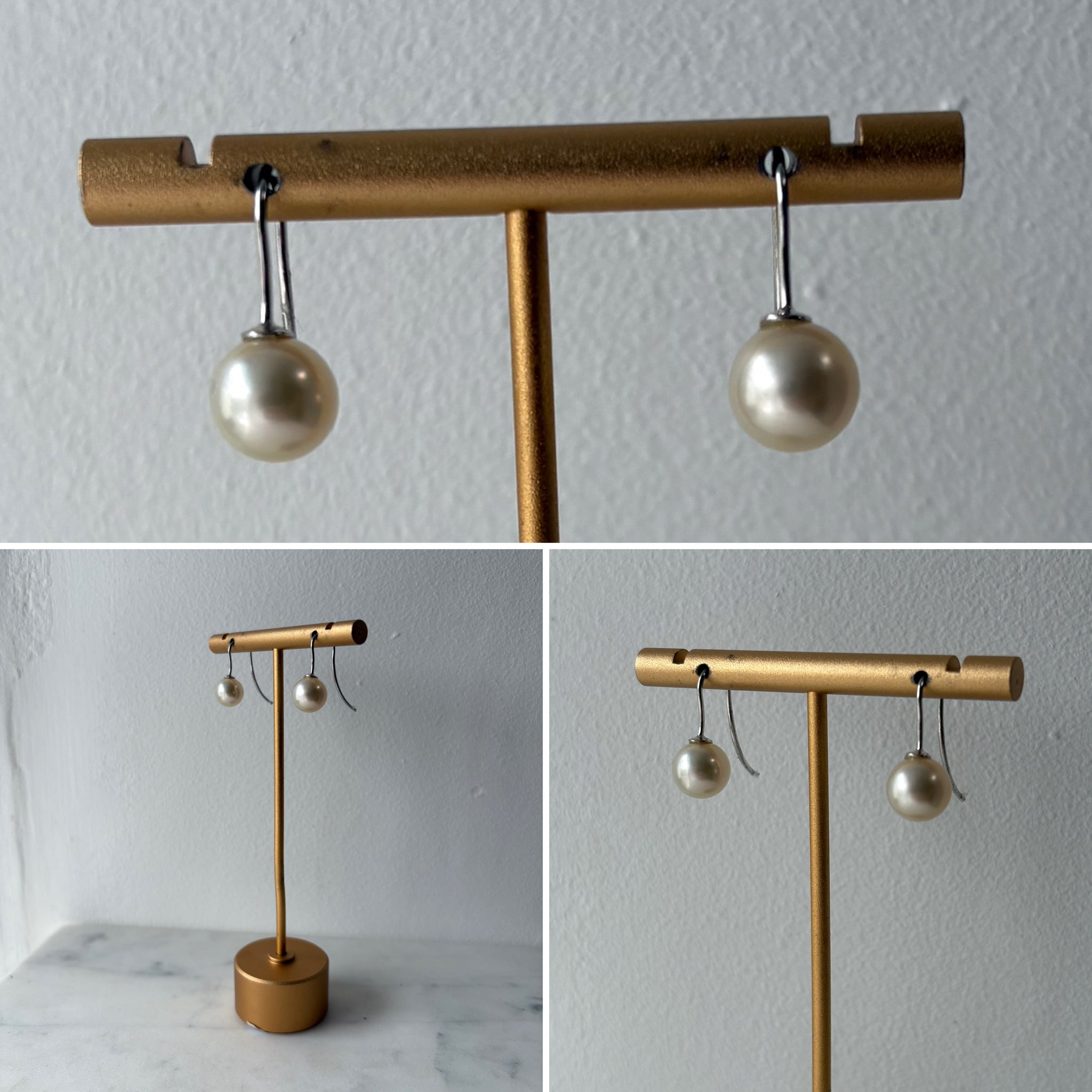 Cultured Pearl Gold Earrings