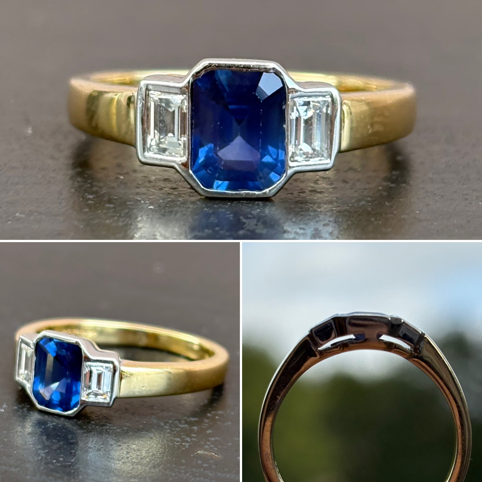 Sapphire and Diamond Ring