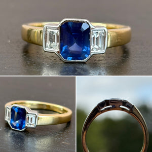 Sapphire and Diamond Ring