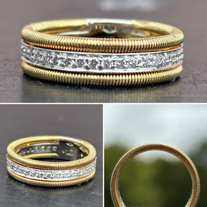 2 Colour Diamond Ring