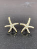 Yellow Gold and Diamond Starfish Earrings