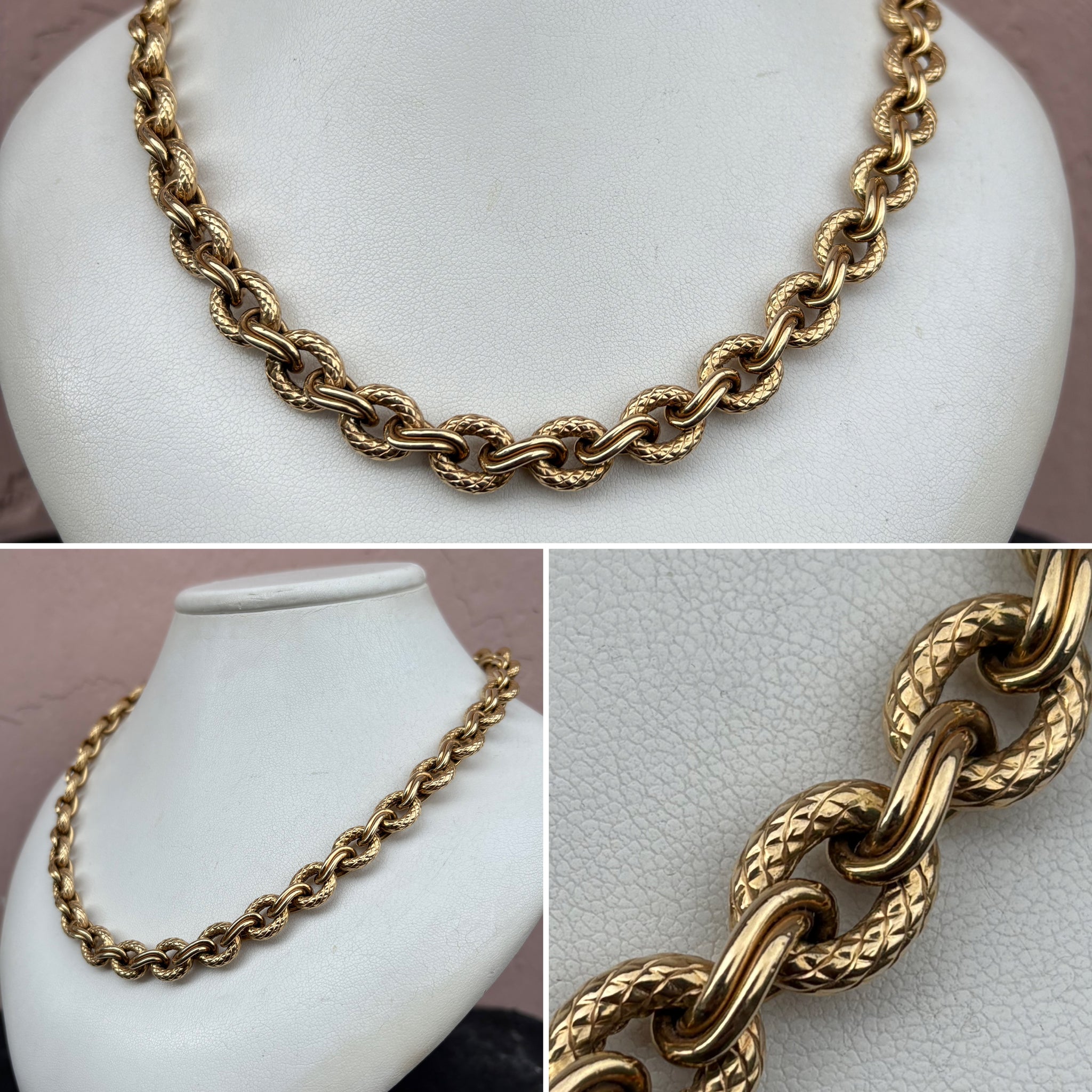 Fancy llnk Gold Chain