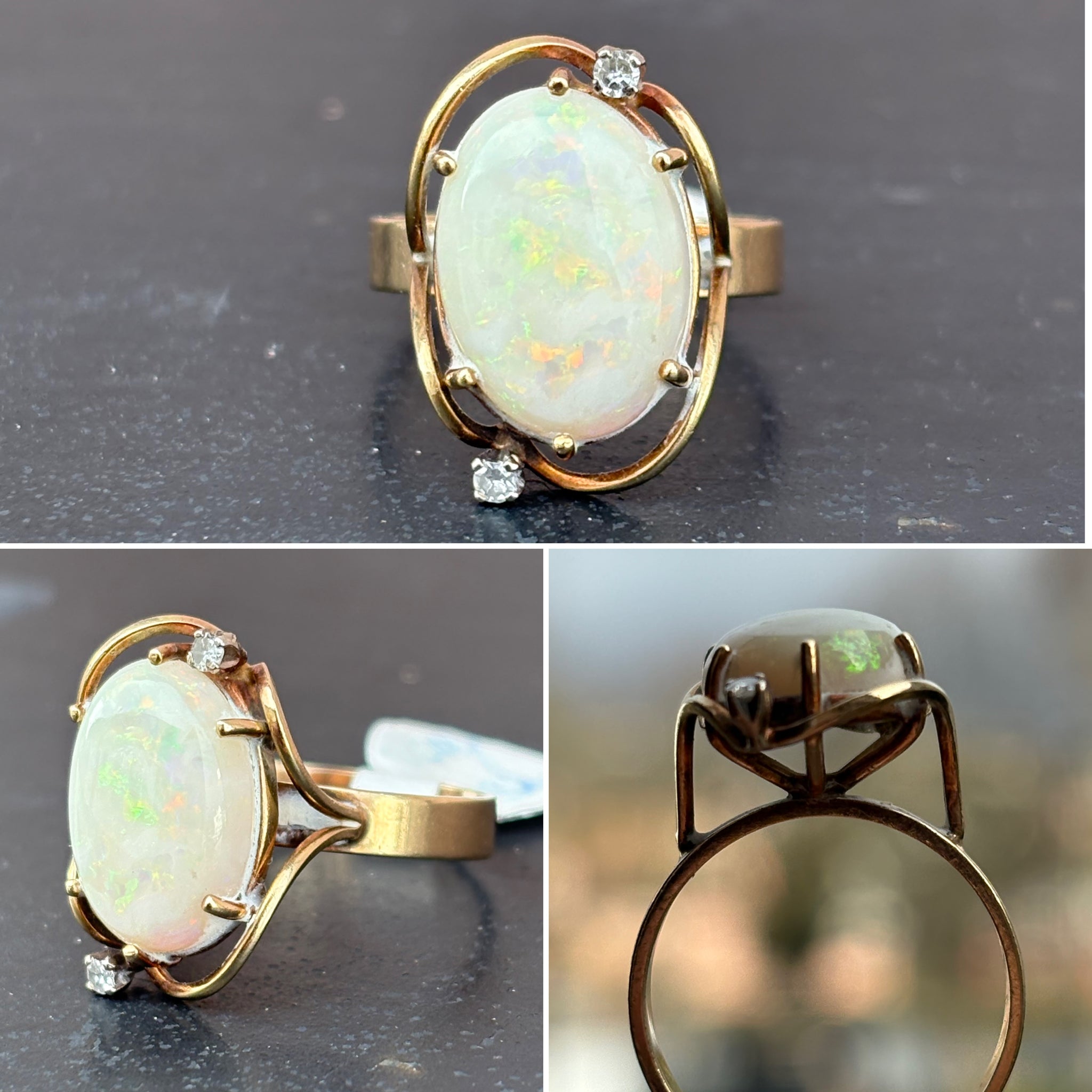 Opal and Yellow Gold Ring