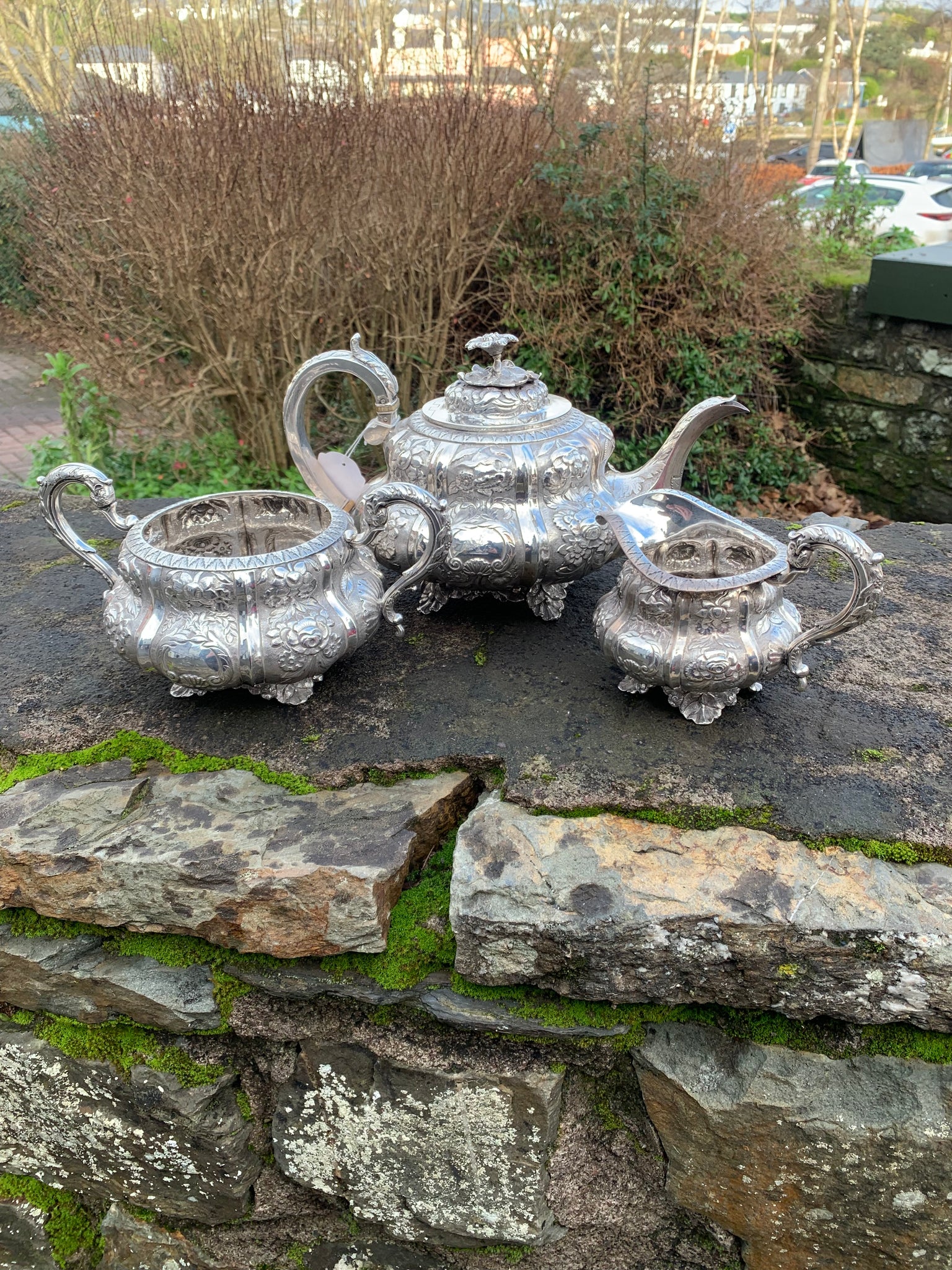 Antique Irish Silver Teaset