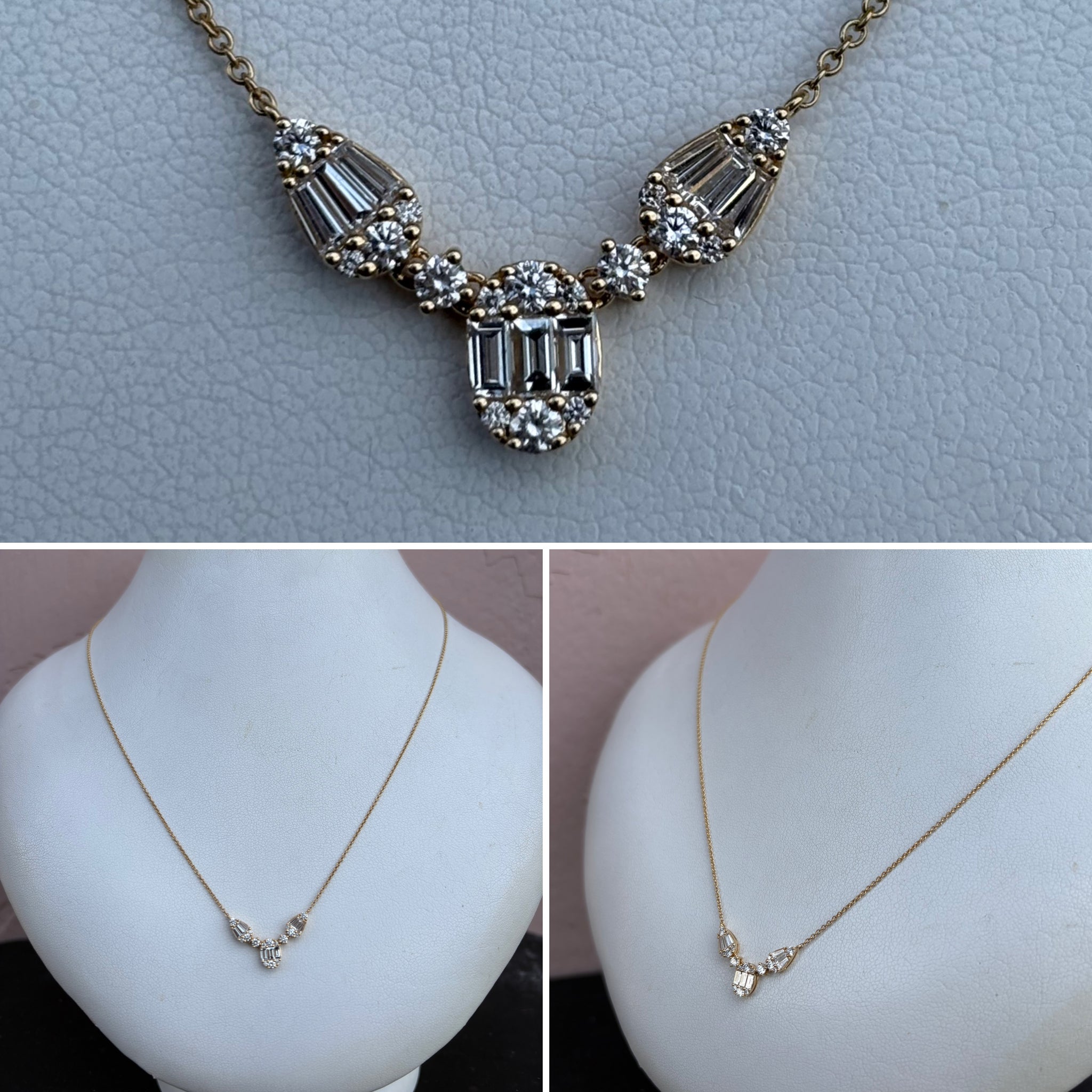 Oval Diamond Yellow Gold Pendant