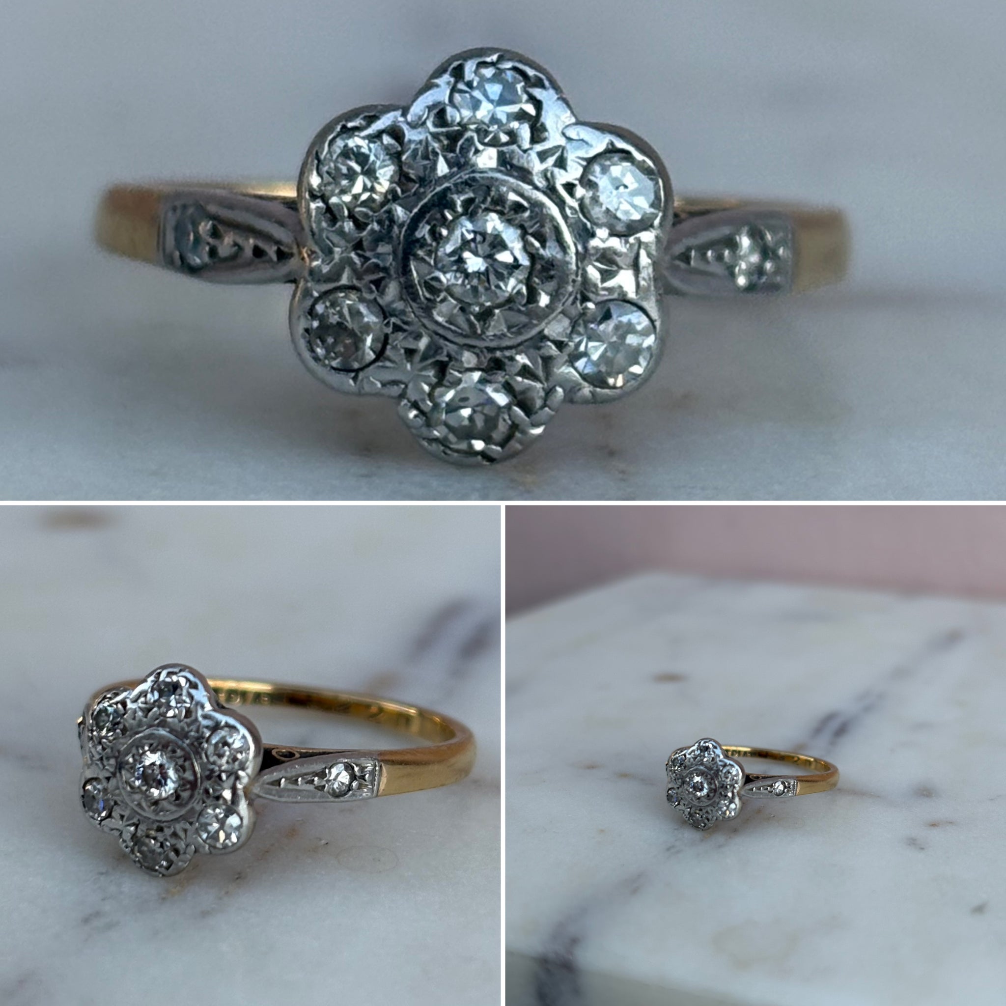 Yellow Gold and Diamond Ring