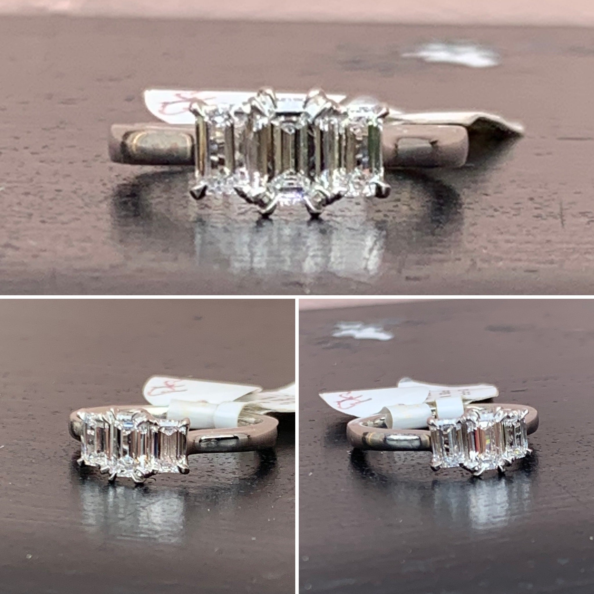 Emerald cut Diamond Ring