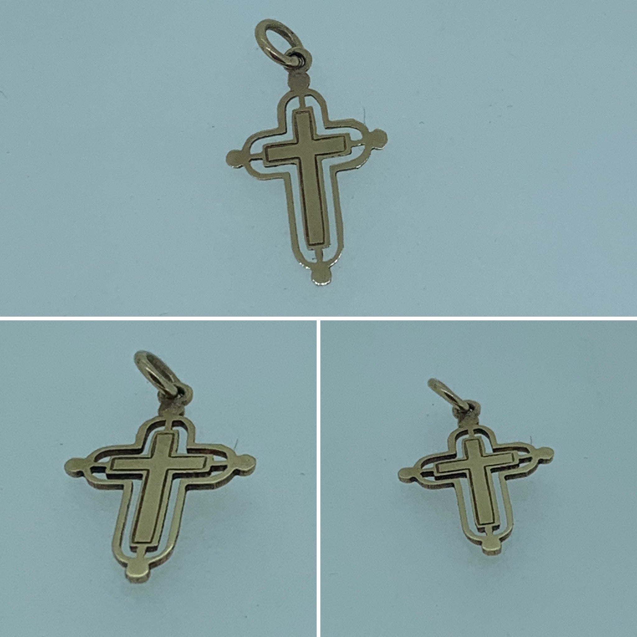 Gold Cross Charm