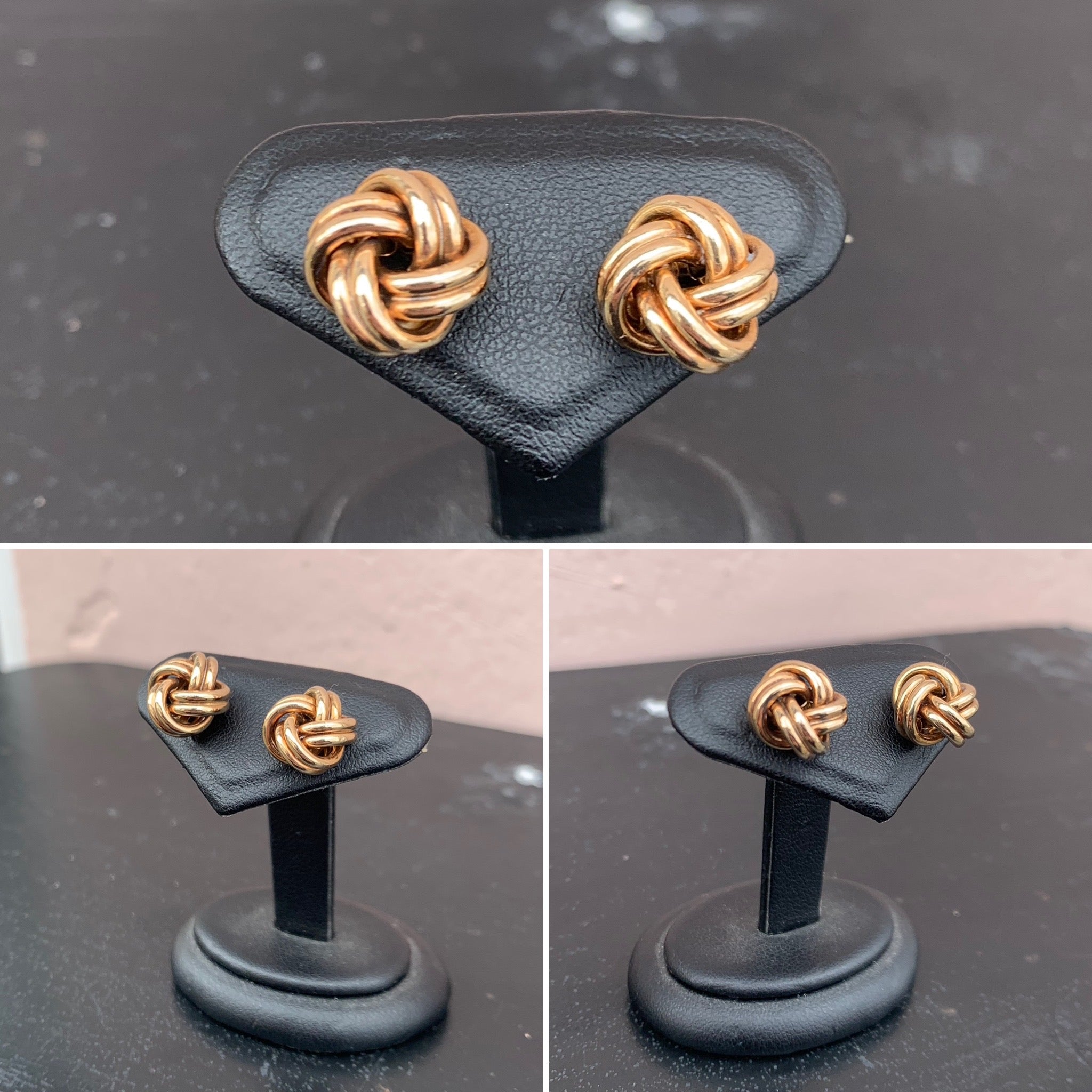 Gold Knot  Earrings