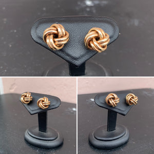 Gold Knot  Earrings
