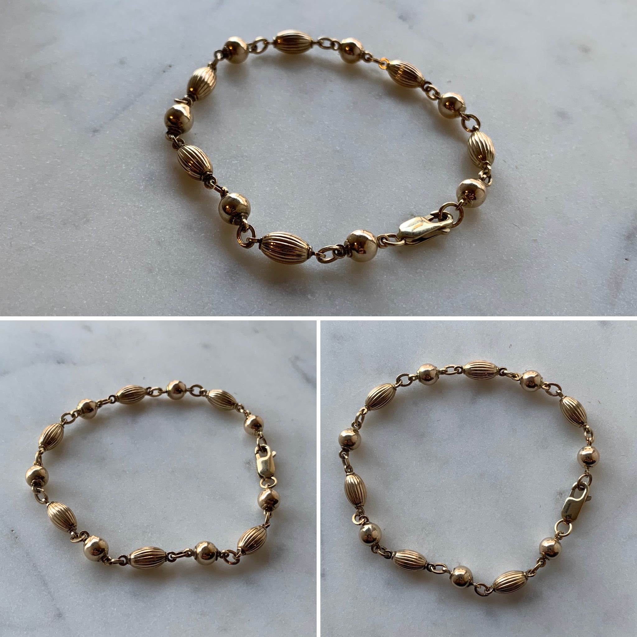 Gold Bead Necklace