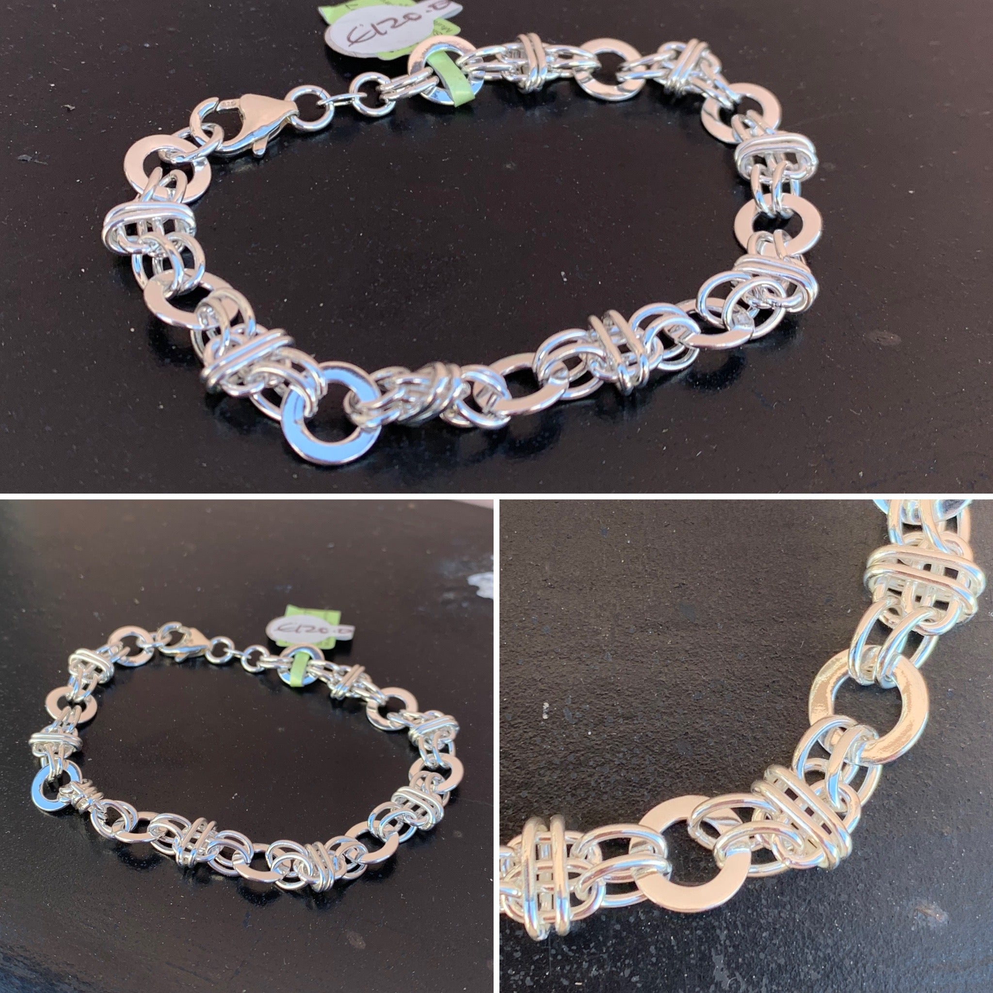 Silver Circle Multilink Bracelet