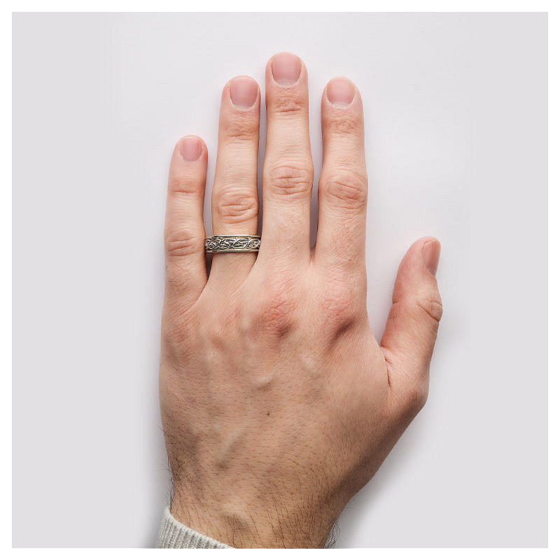 Silver Celtic Gents Ring