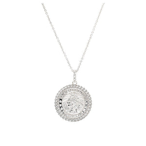 Silver Celtic St. Christopher Medal