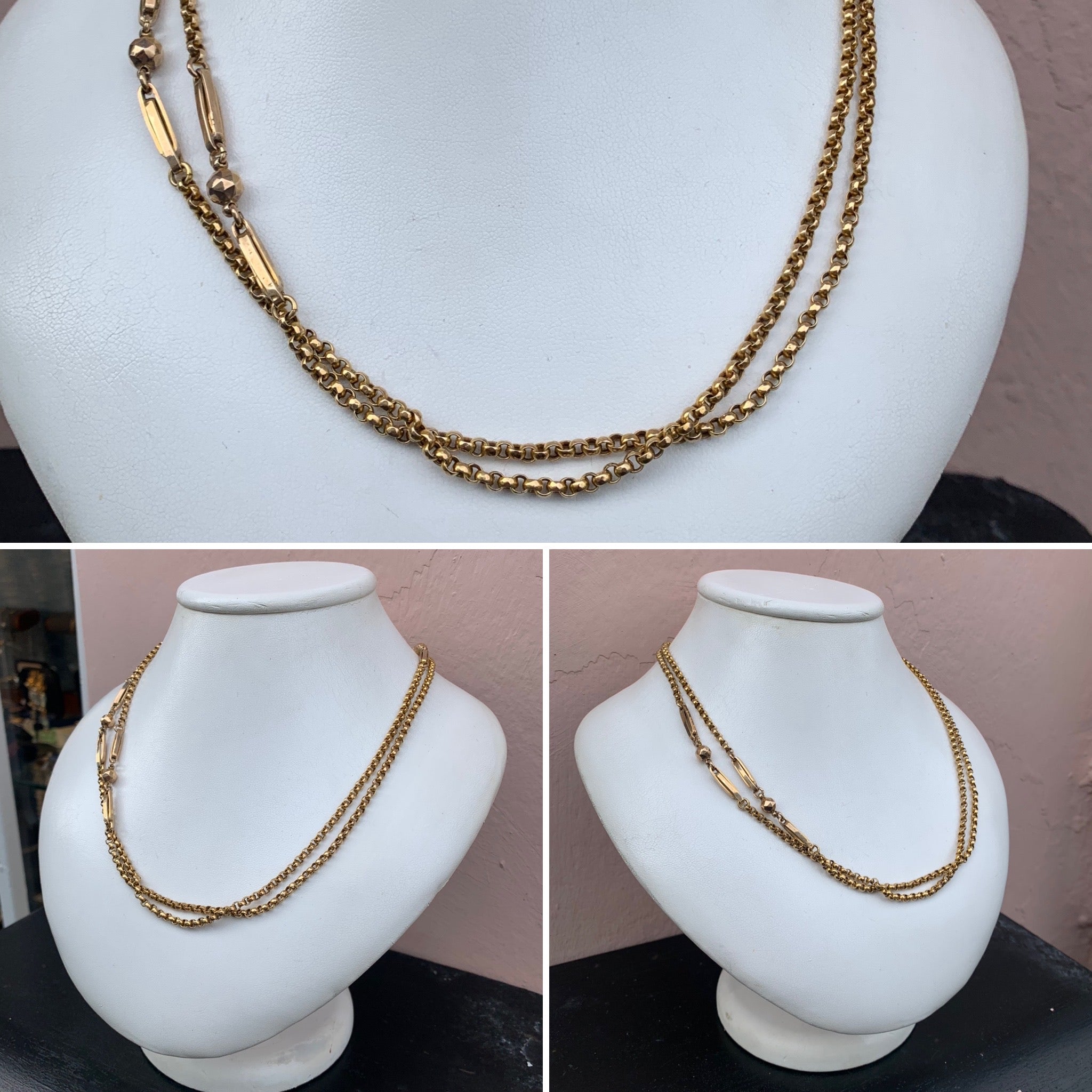 Fancy Gold Longguard Necklace