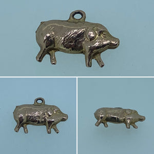 Gold Pig Charm