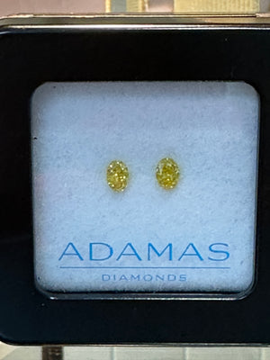 Oval Natural Yellow Diamonds