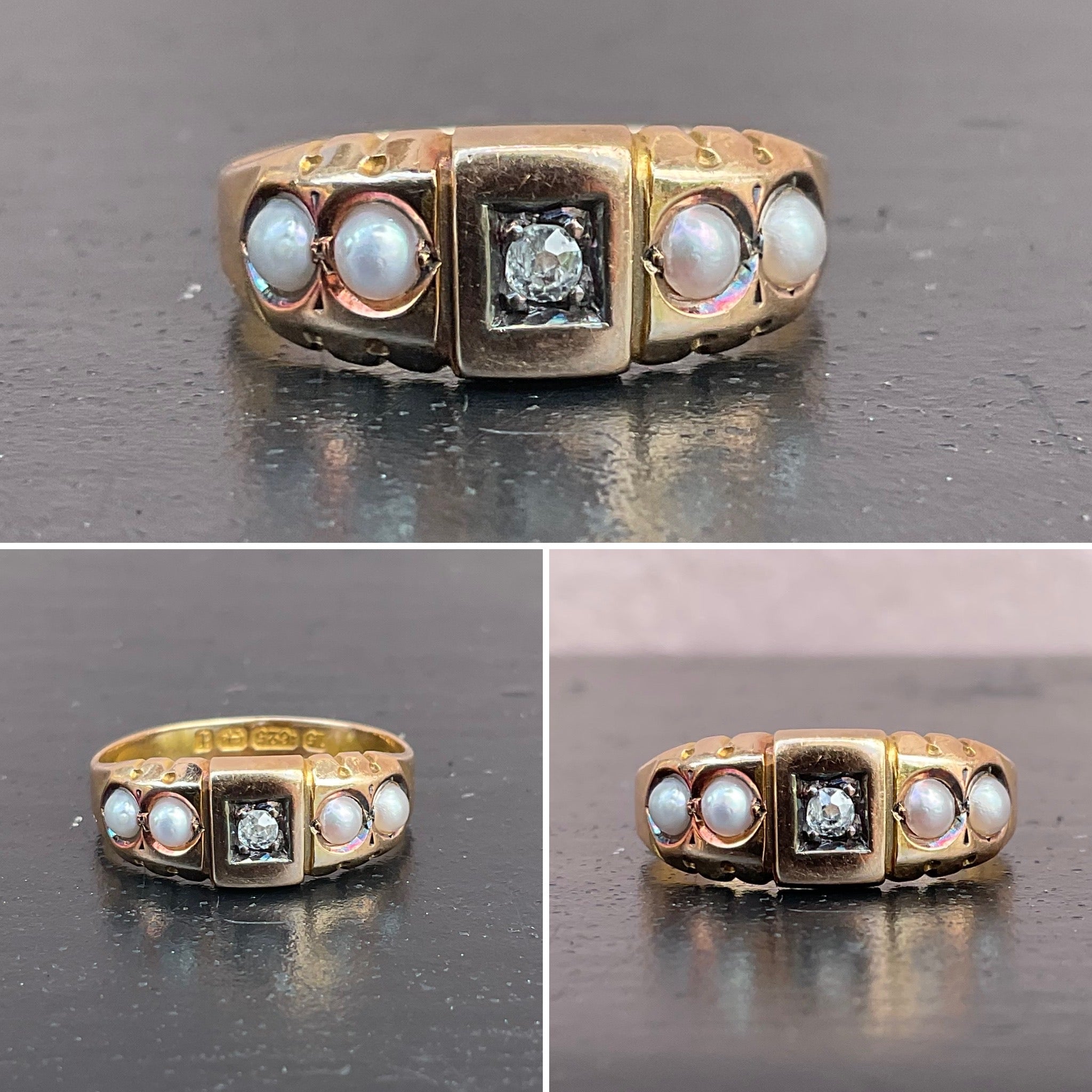 Vintage Pearl Gypsy Ring