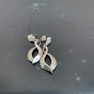 Silver Eclipse Earrings