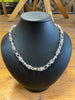 Silver French Knot Necklace