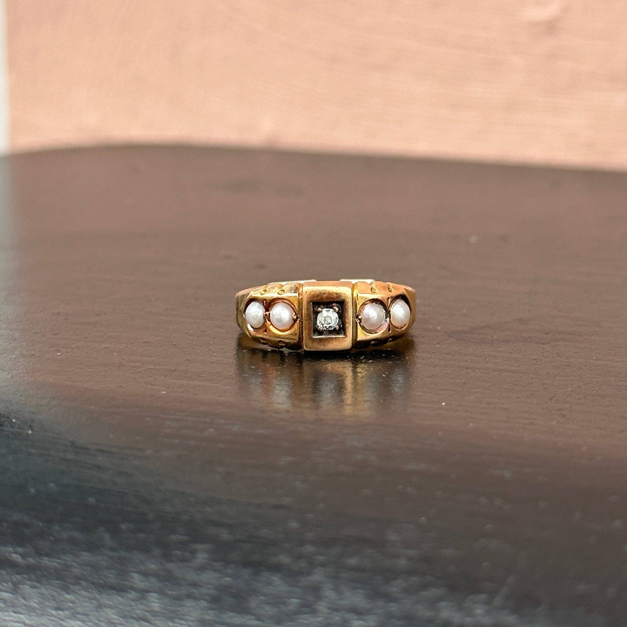 Vintage Pearl Gypsy Ring