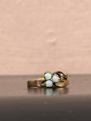 Trefoil Opal Ring.
