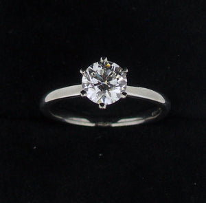 Solitaire on Yellow Gold 0.72 ct