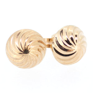 Carved Rose Gold Swirl Studs 8