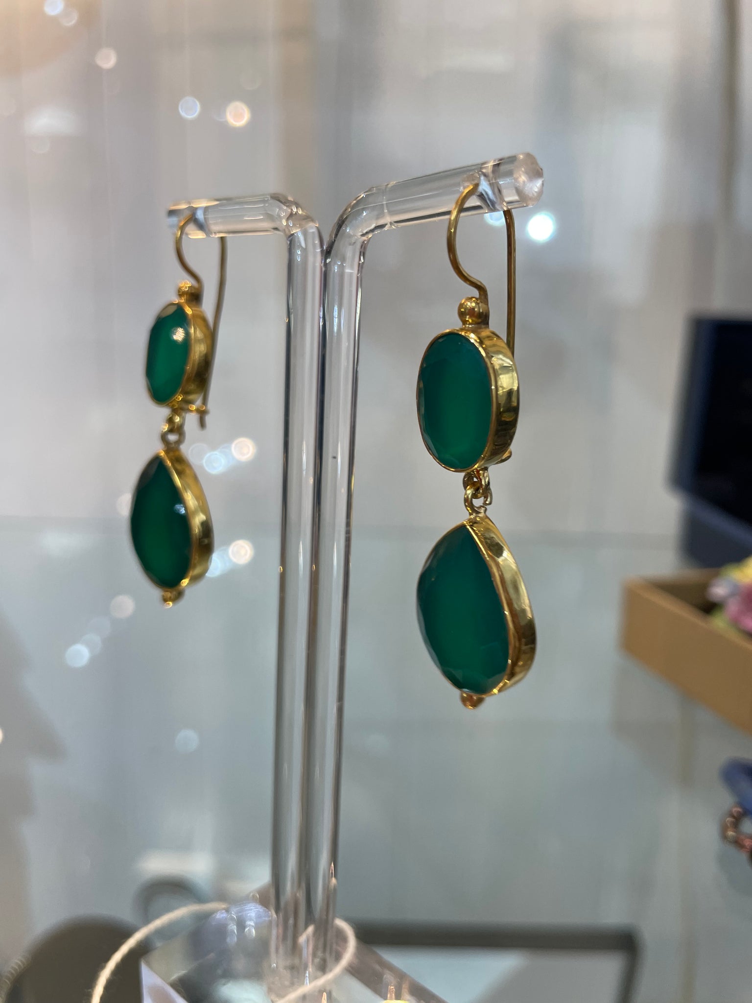 Amazon Green Earrings
