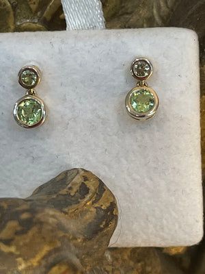 Tiny Green Ones stud earrings