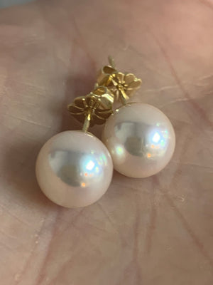 Akoya Pearl Studs 8