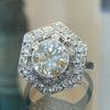 Ornate Vintage Gatsby Diamond Ring