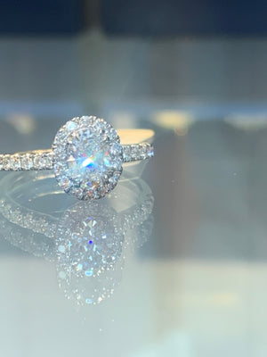 The Edith. An Oval Diamond Ring