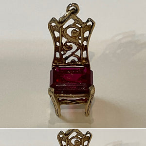 Vintage 9ct Gold Dining Room Chair Charm