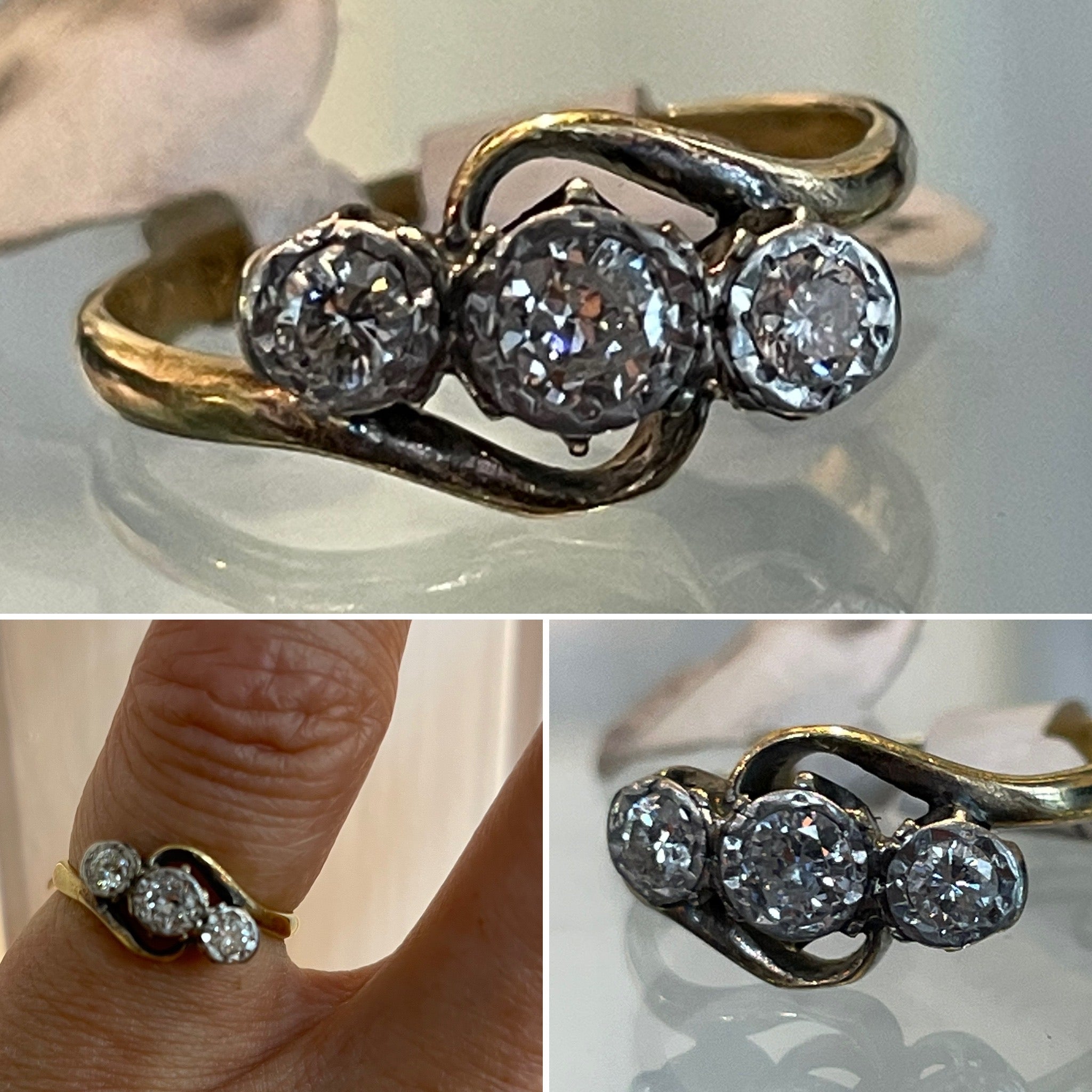 Vintage Three Stone Ring
